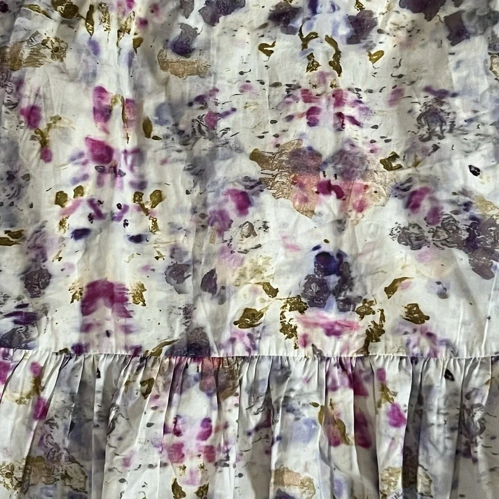 J. Crew x Flora Obscura Cutout‎ Dress Kaleidoscope Floral Boho Indie Whimsical 6